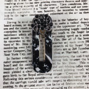 Hair Clips Hair Barrettes Black White